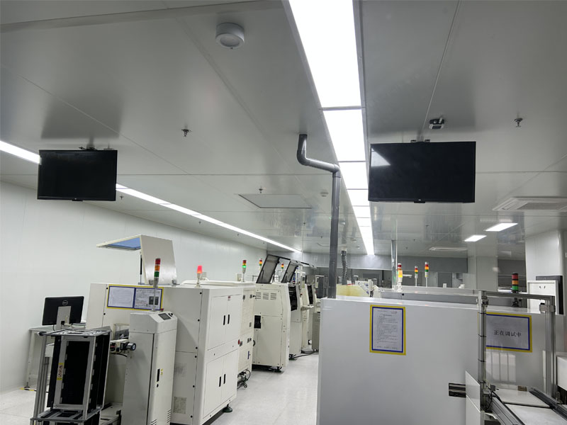 威達(dá)電子2200平方SMT10萬(wàn)級(jí)潔凈車(chē)間安裝完工交付